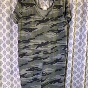 Camo Shorts Jumper by Be Stage – 33” Long, 21” Pit to Pit